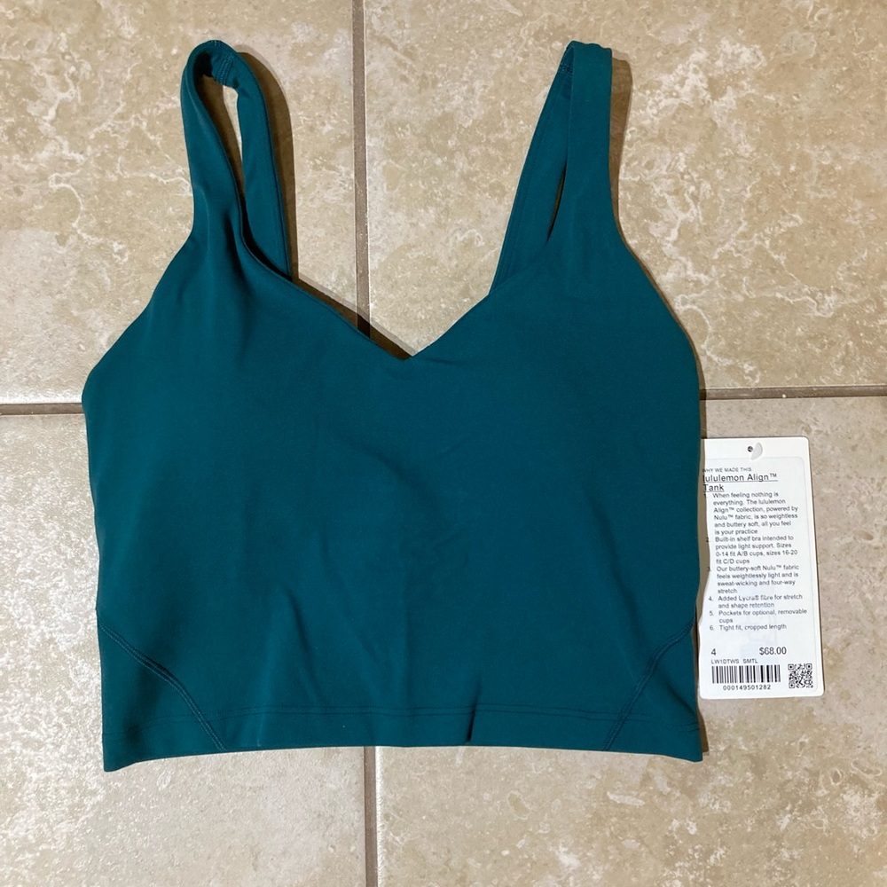 Lululemon Storm Teal Align Tank Top